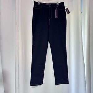 Gloria Vanderbilt Women's Navy Blue Straight-Leg Jeans
